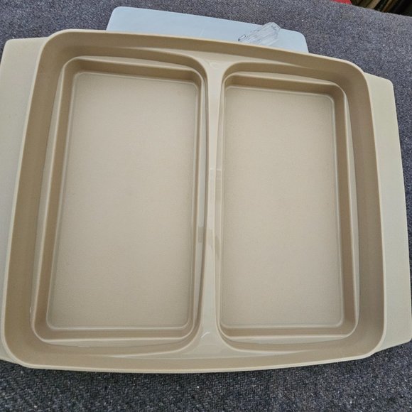 VTG Tupperware 723-4 Pc Ivory Color Deviled Egg Container Tray Keeper w/… - Picture 5 of 8